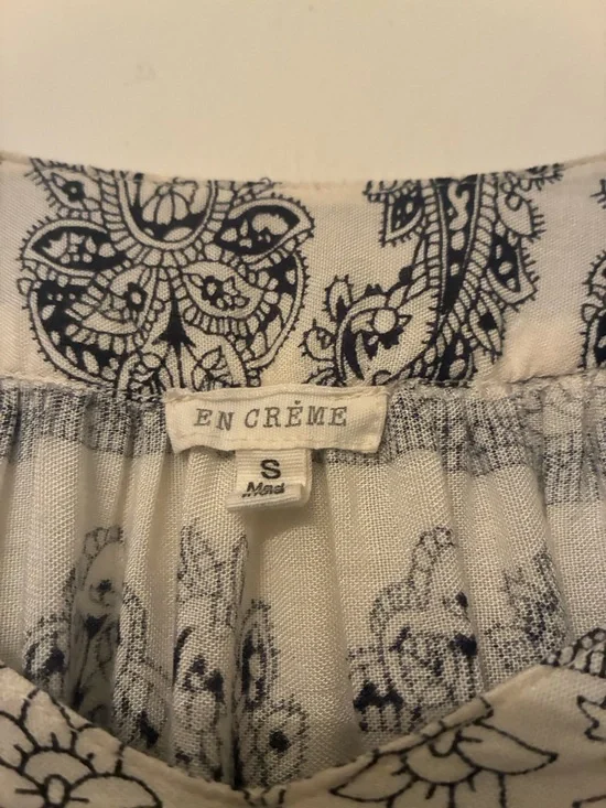 En Crème boho peasant blouse with feminine details size S - Picture 4 of 5